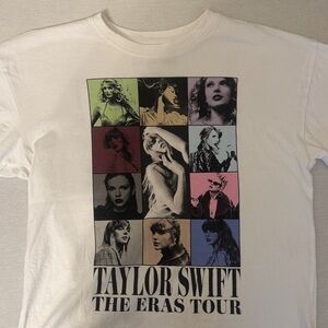 Taylor Swift White Graphic Tee - The Eras Tour